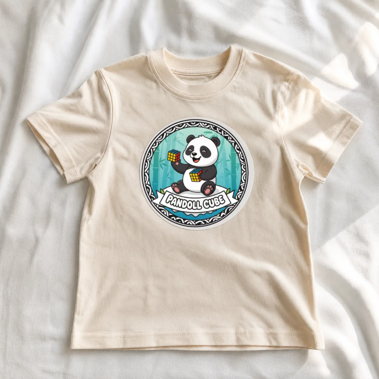 Pandoll Cube t-shirt laid flat